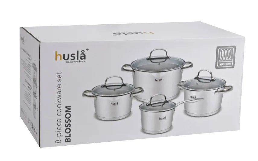 Husla Komplet garnków 8 elem. BLOSSOM Outlet
