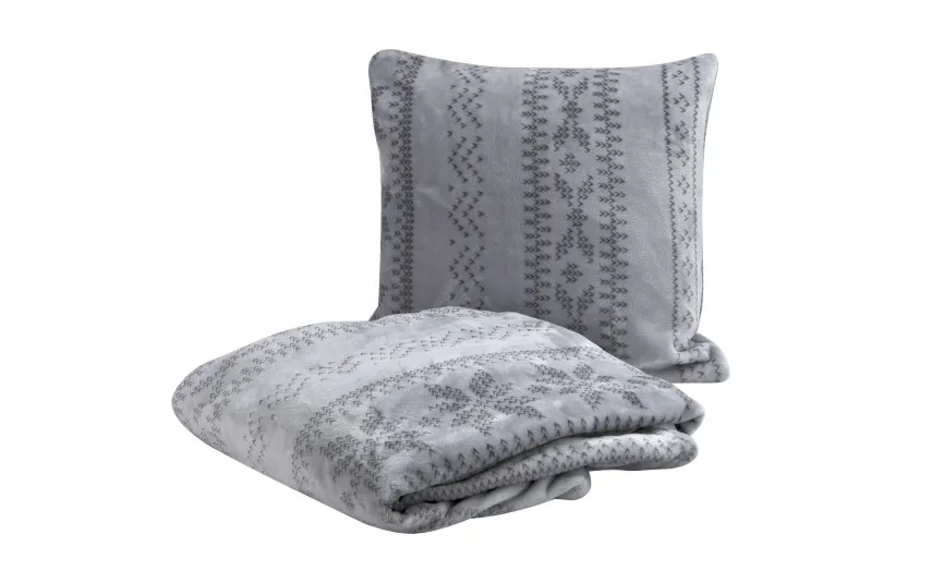 s. Oliver Komplet koc 150x200 cm + poszewka 50x50 cm Norwegian IB3759-800 Best