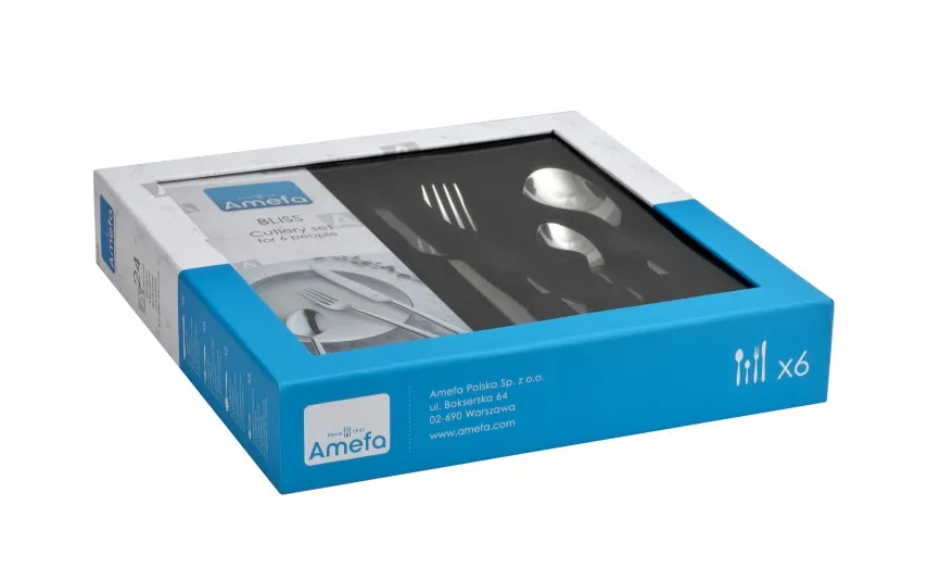 Amefa Komplet sztućców dla 6 osób Bliss 24 el. New