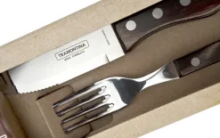 Tramontina Komplet sztućców do steków nóż + widelec Churrasco New