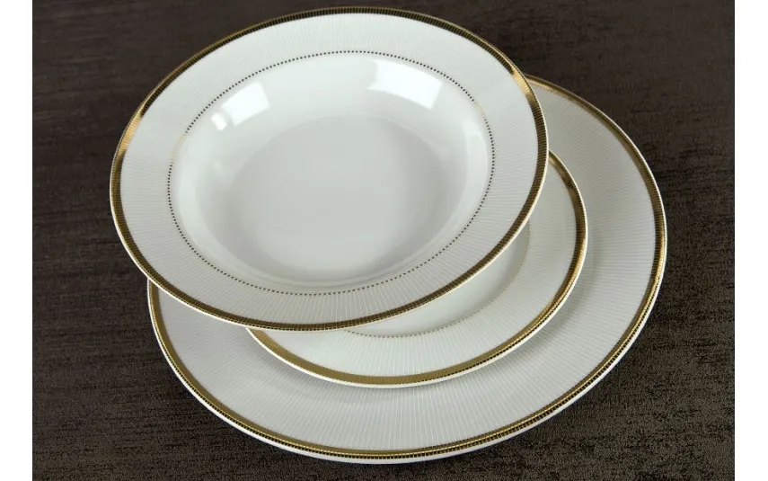 Cmielow Komplet talerzy 6/18 Marcello Gold Discount