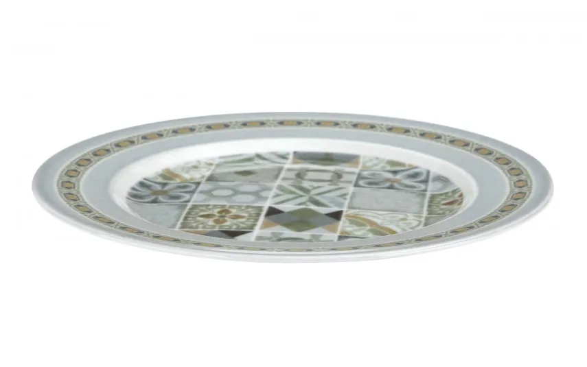 Lubiana Komplet talerzy dla 6 osób Boss Zielony N003 18 el. Outlet