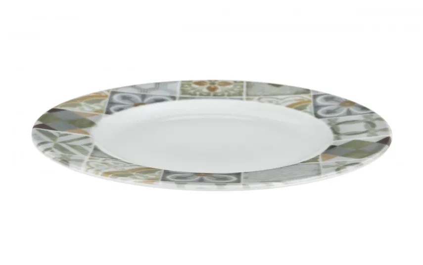 Lubiana Komplet talerzy dla 6 osób Boss Zielony N003 18 el. Outlet