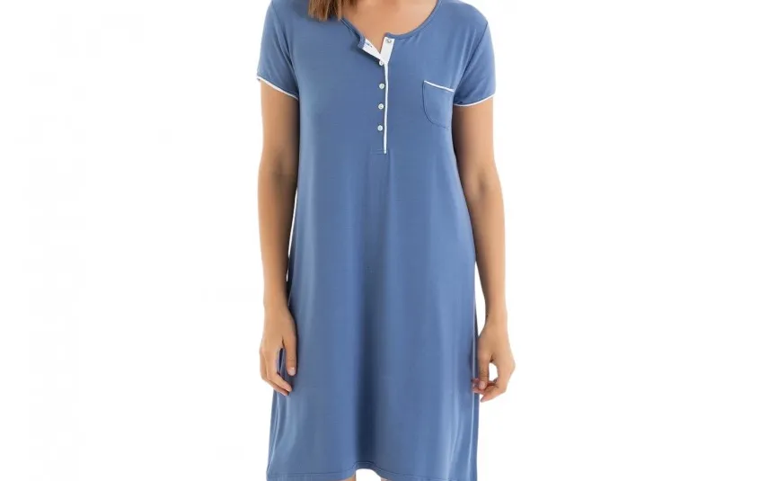 Massana Homewear Koszula nocna damska rozm. S Bamboo Blue T04 L257251 New