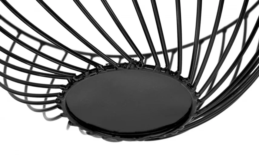 MPLCo Koszyk na owoce 25 cm metalowy czarny MPL Outlet