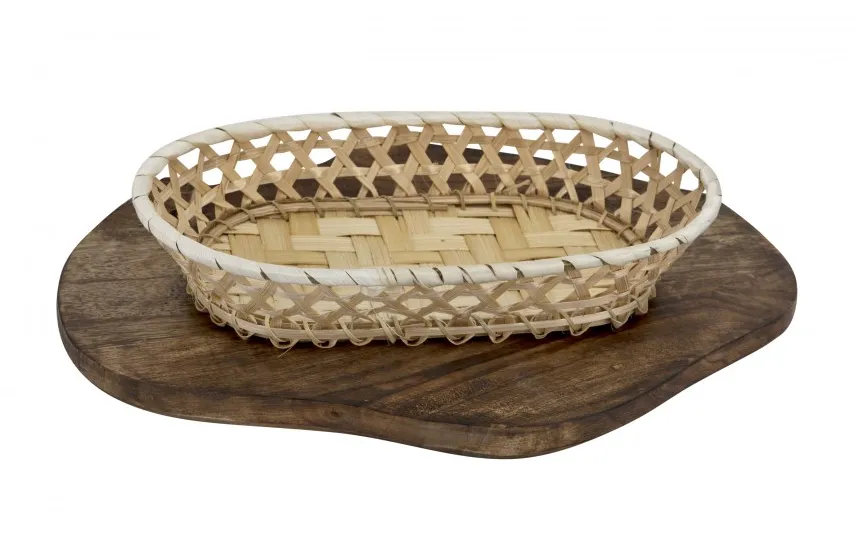 Tin Tours Koszyk na pieczywo owalny bambusowy 24 cm 96149 Discount