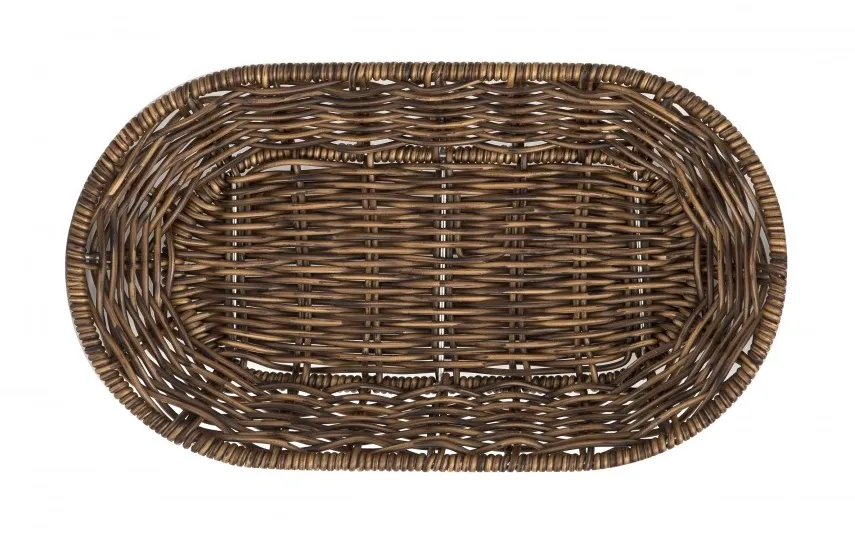 Mondex Koszyk ozdobny 28x16x4 cm owalny Cove brąz Outlet