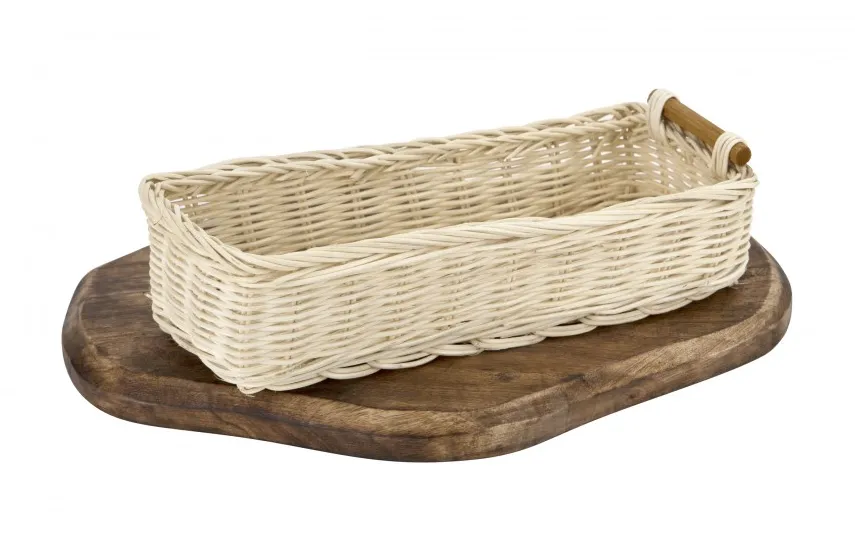 Tin Tours Koszyk rattanowy na sztućce prostokątny DP 2256 Fashion