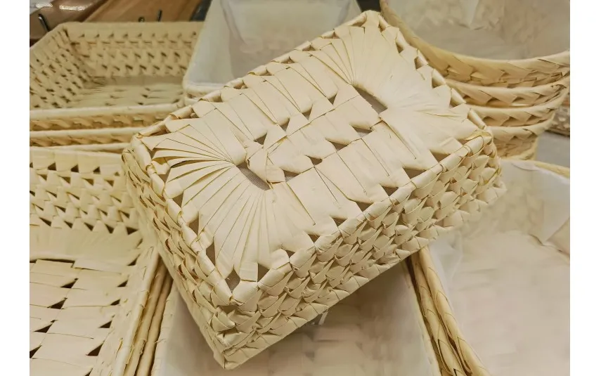 Dajar Koszyk ręcznie pleciony 28x21 cm Palma DOMOTTI Clearance