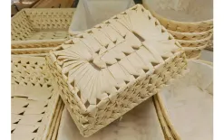 Dajar Koszyk ręcznie pleciony 25x18 cm Palma DOMOTTI Outlet