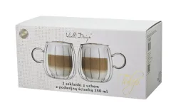 Vialli Design KPL. 2 filiżanek z uchem 350ml Tulip Clearance
