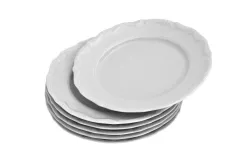 Cmielow Kpl. 6 talerzy deserowych Maria Teresa biała Discount