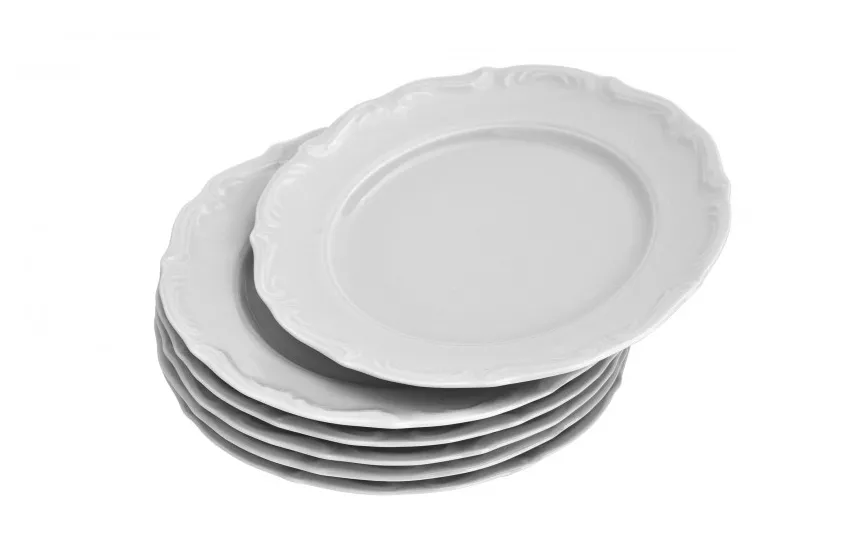 Cmielow Kpl. 6 talerzy deserowych Maria Teresa biała Discount