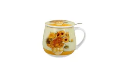 Duo Kubek baryłka z zaparzaczem 430 ml Sunflowers Best