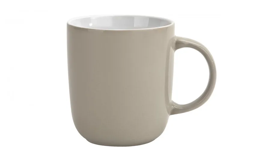 Tulowice Kubek ceramiczny 400 ml beżowo-biały New