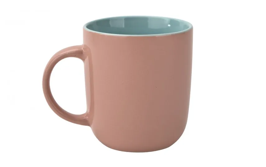 Tulowice Kubek ceramiczny 400 ml różowo-niebieski Clearance