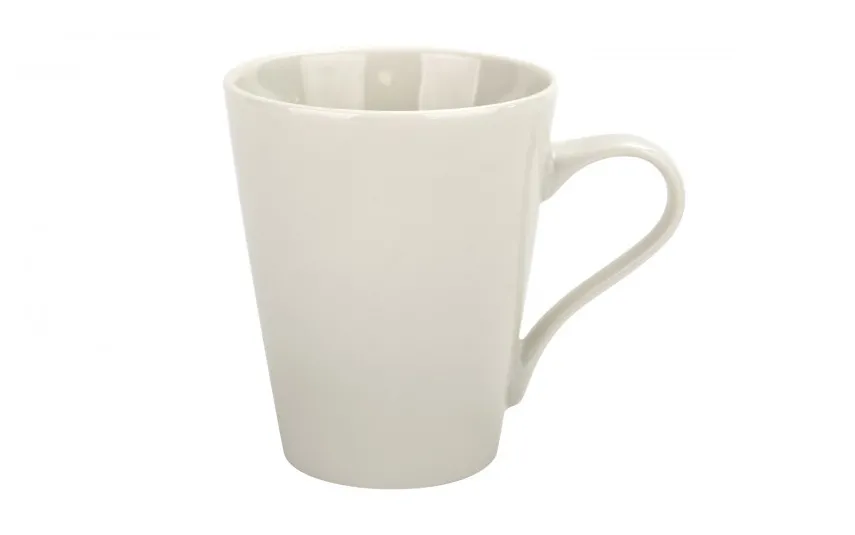 Tulowice Kubek ceramiczny 280 ml Skos kremowy Fashion