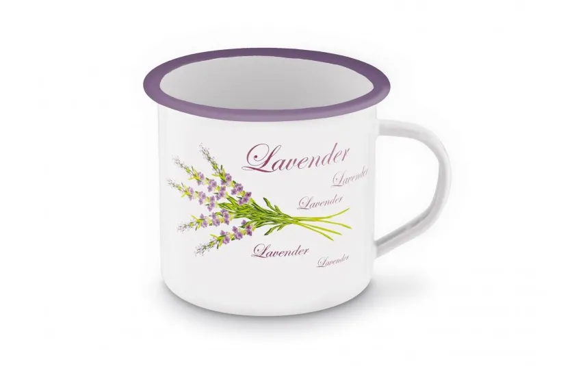 Tadar Kubek emaliowany 700 ml Lawenda Clearance