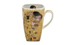 Duo Kubek kwadratowy 630 ml The Kiss Ecru porcelanowy Online