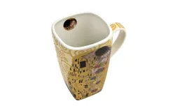 Duo Kubek kwadratowy 630 ml The Kiss Ecru porcelanowy Online