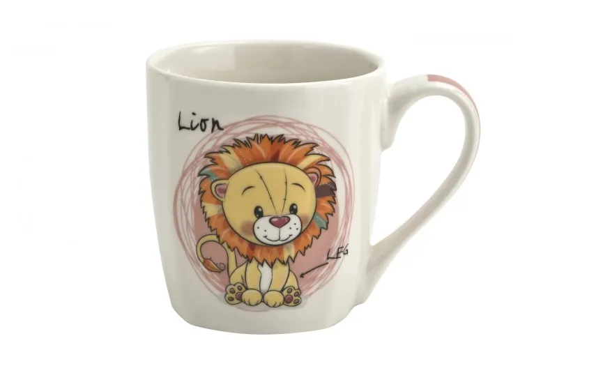 Veroni Kubek porcelanowy 300 ml Coco Lion New