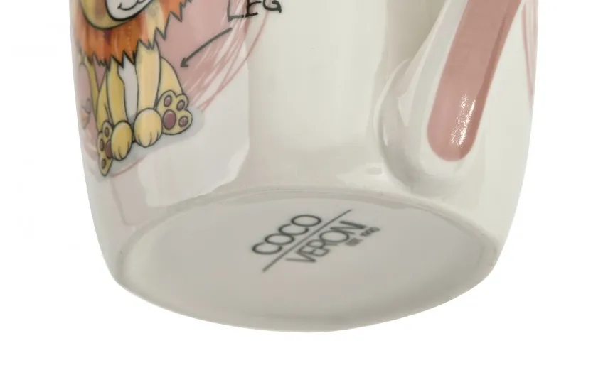 Veroni Kubek porcelanowy 300 ml Coco Lion New