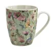 Veroni Kubek porcelanowy 360 ml Grande jasnozielony wzór 2 Clearance