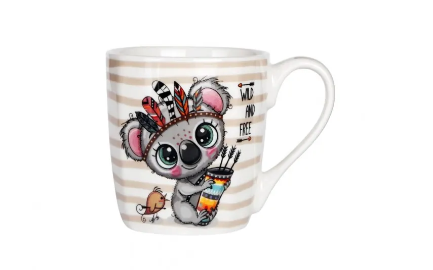Veroni Kubek porcelanowy 300 ml Indiana Koala Fashion