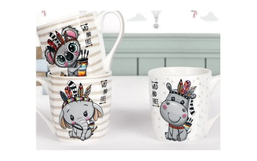 Veroni Kubek porcelanowy 300 ml Indiana Koala Fashion