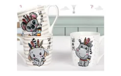 Veroni Kubek porcelanowy 300 ml Indiana Hipopotam Fashion