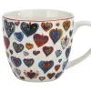 Duo Kubek porcelanowy 460 ml Kolorowe Serca 3 New