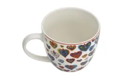 Duo Kubek porcelanowy 460 ml Kolorowe Serca 3 New