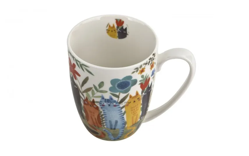 Duo Kubek porcelanowy 350 ml Koty Ogrodowe New