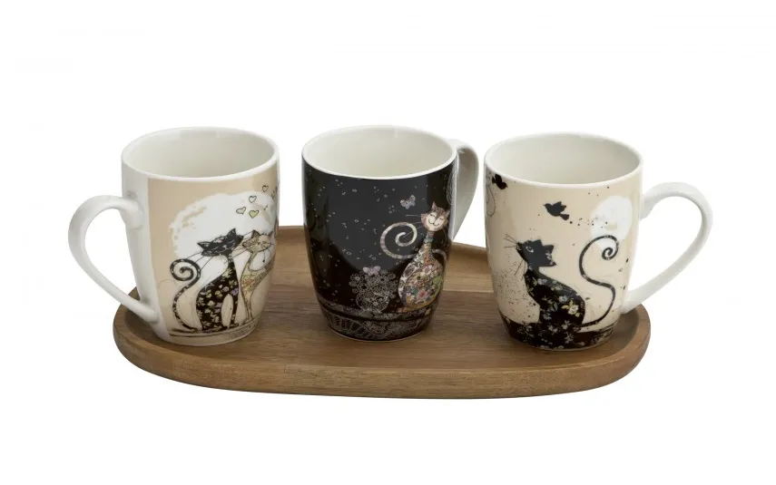 Veroni Kubek porcelanowy 360 ml Koty wzór 1 Online