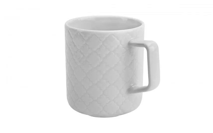 Lubiana Kubek porcelanowy 400 ml Marrakesz Biały New
