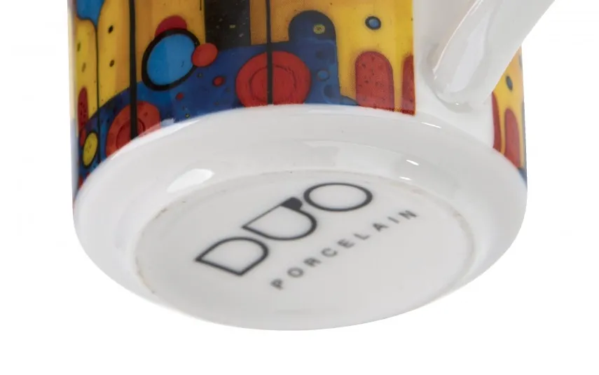 Duo Kubek porcelanowy 450 ml Modern Hearts Fashion