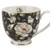 Duo Kubek porcelanowy 530 ml na stopce English Roses Black Online