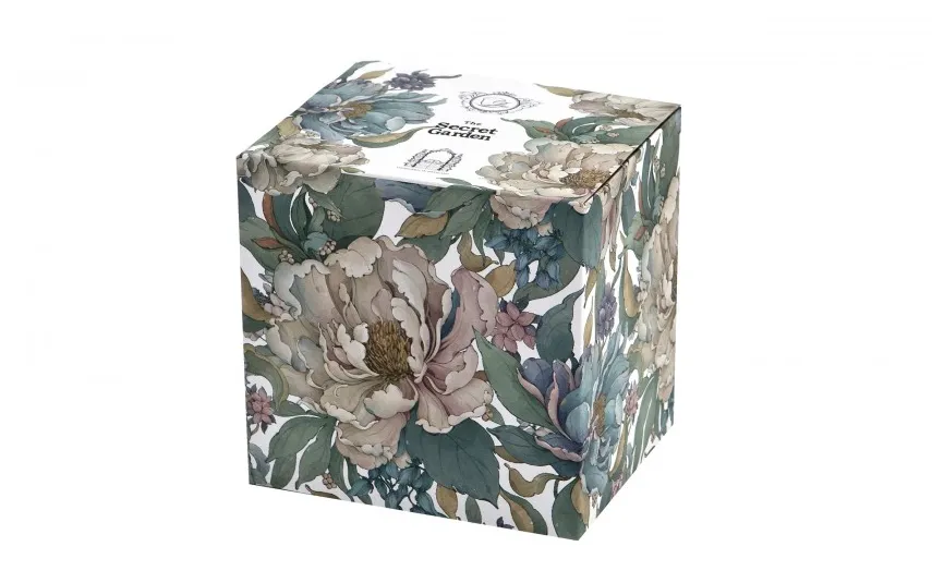 Duo Kubek porcelanowy 510 ml na stopce Peony White Online