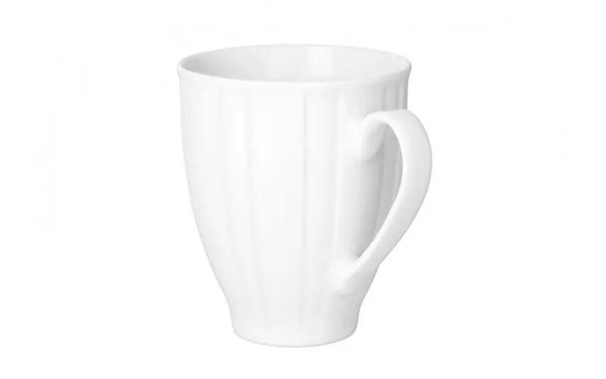 Cmielow Kubek porcelanowy 380 ml Oktawa biała 0001 Outlet