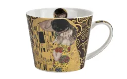 Duo Kubek porcelanowy 610 ml prosty The Kiss Brown Discount