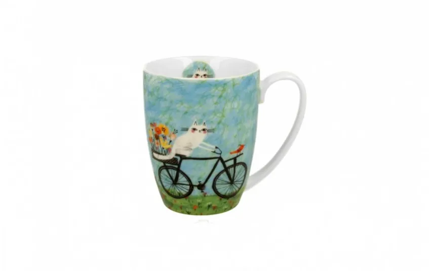 Duo Kubek porcelanowy 350 ml Rower Hot