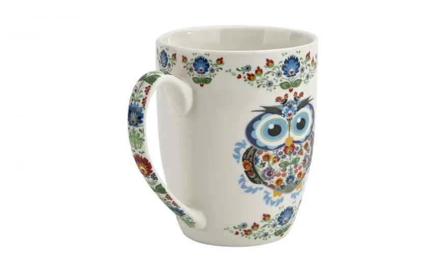 Duo Kubek porcelanowy 350 ml Sowa Etno Sale