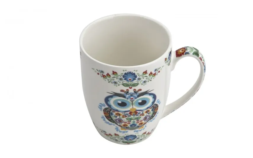 Duo Kubek porcelanowy 350 ml Sowa Etno Sale
