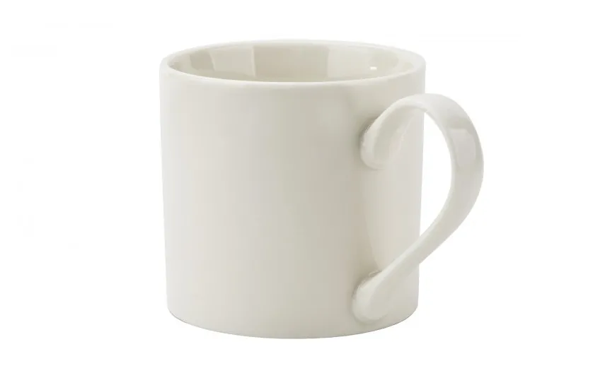 Tulowice Kubek porcelanowy 400 ml szeroki kremowy Sale