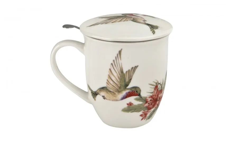 Duo Kubek porcelanowy 400 ml z zaparzaczem KONIE W GALOPIE Online