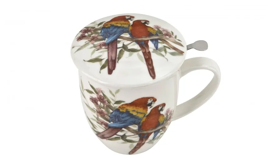 Duo Kubek porcelanowy 400 ml z zaparzaczem KOLIBER Hot