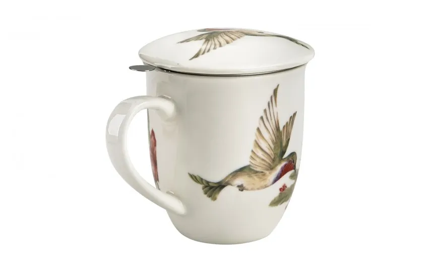 Duo Kubek porcelanowy 400 ml z zaparzaczem KONIE W GALOPIE Online