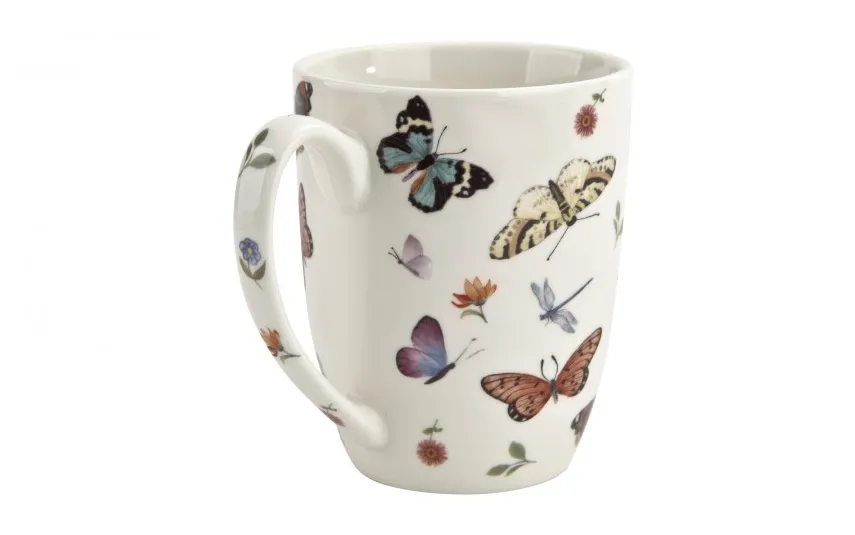 Duo Kubek porcelanowy z zaparzaczem 350 ml Butterflies Discount