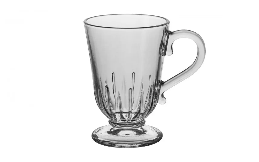 Altom Design Kubek szklany 320 ml na stopce Siena Hot