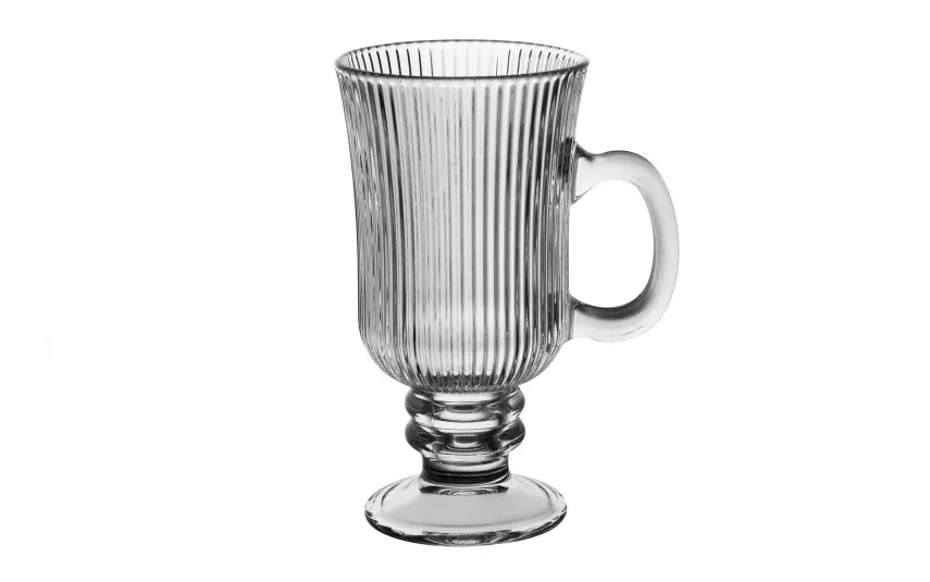 Altom Design Kubek szklany 245 ml na stopce Selena Discount